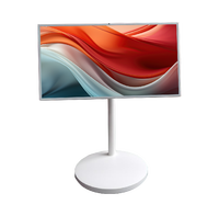 TV portátil MILEC de 32 pulgadas, pantalla LED para interiores, pantalla giratoria, altavoces y cámara incorporados, y una vida útil de 24 horas