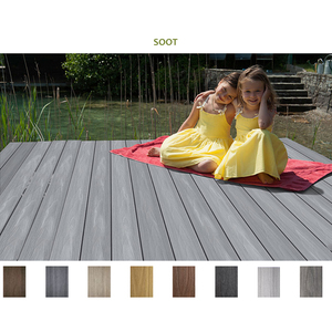 BESTOO DECKING Revêtement de <span class=keywords><strong>terrasse</strong></span> antidérapant <span class=keywords><strong>en</strong></span> composite <span class=keywords><strong>bois</strong></span>-plastique pour extérieur, <span class=keywords><strong>terrasse</strong></span> et jardin - Product Image 5