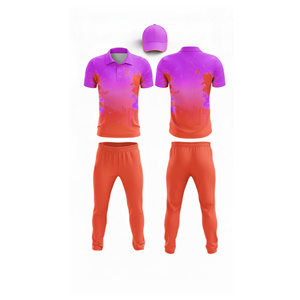 Tissu en maille pour uniforme de cricket à sublimation haute performance |   Tenue complète d'équipe de cricket pour hommes, femmes et jeunes : polo et pantalon - Product Image 4