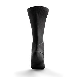 For <b>Work</b> & Games Athletic Crew <b>Socks</b> Breathable Spandex Polyester Running Workout <b>Socks</b> for Adults Summer Solid Black Printed - Product Image 3