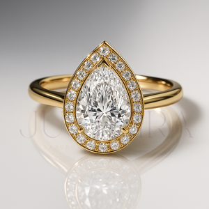 Most Selling Solitaire Pear Cut Diamond Ring for Everyday Wear Office Use and Elegant Styling <b>Wedding</b> Engagement Ring For He - Product Image 1