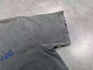 เสื้อยืดผู้ชายผ้าฝ้าย 100% สไตล์วินเทจ ล้างสีแบบแอซิด ขาดๆ แบบดิสเทรส พิมพ์ลายกราฟิก DTG ขนาดใหญ่พิเศษ สำหรับใช้งานกลางแจ้ง - Product Image 4