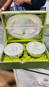 ชุดของขวัญชามและถาดเงินสไตล์โบฮีเมียน JM INTERNATIONAL สำหรับเทศกาลดีวาลี - Product Image 3