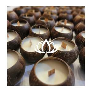 MÁS VENDIDO 2026 Vela de Cáscara de Coco con Cera de Soja de Combustión Limpia para Relajación y Aromaterapia, Fragancia Duradera, Artesanía Premium - Product Image 1