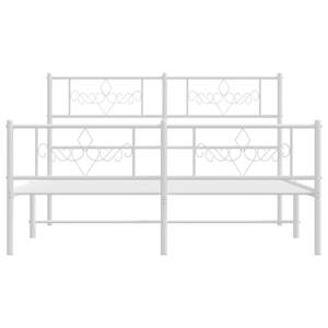 โครงเตียงขนาดใหญ่พิเศษ สีขาวเคลือบผงเหล็ก - Product Image 4