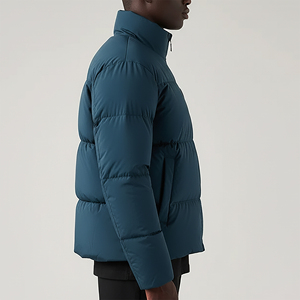 High Quality Lightweight Winter Waterproof Breathable Windproof <b>Canvas</b> Bomber <b>Jacket</b> <b>Men's</b> 2 Tone Streetwear Turn-down Collar - Product Image 6