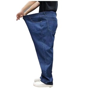 Jeans Casuales para Hombre, Corte Recto, Elásticos, Transpirables, Lavado Claro, Cintura Media, Tallas Grandes, para Verano, Otoño e Invierno - Product Image 3