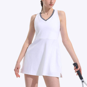 Jupe de tennis à séchage rapide et très extensible pour femme, vêtements de sport, tenue de compression pour le tennis, robe de tennis une pièce tendance, vêtements de yoga haut de gamme - Product Image 5