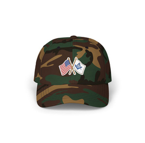 Casquette de baseball Master Mason Blue Lodge - Coton, différentes couleurs, drapeaux croisés - Product Image 1