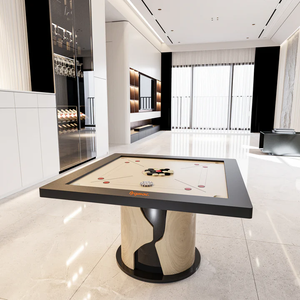 Mesa de Carrom Bellini de Lujo, Moderna, con Base de Madera, Mesa de Juego Premium para Interiores, para Uso en Casa o Club - Product Image 2