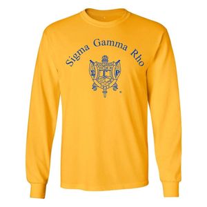 เสื้อยืดลายตราสัญลักษณ์ Sigma Gamma Rho สำหรับผู้หญิงและผู้ชาย เสื้อยืดคอกลมแขนสั้นผ้าฝ้ายลำลอง สไตล์กรีก สำหรับชมรมนักศึกษา รับผลิตตามสั่ง ขายส่ง - Product Image 2
