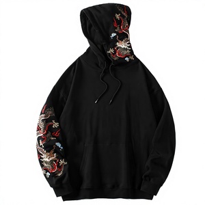 Sweat-shirt à capuche unisexe OEM à manches longues en coton mélangé, streetwear personnalisé, sweat-shirt en polaire d'hiver - Product Image 4
