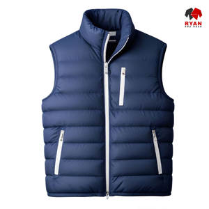 Chaleco Acolchado Impermeable y Transpirable Personalizado Ryan Pro Gear para Hombre, Diseño con Bolsillos y Logotipo Personalizado, Diseño ODM - Product Image 4