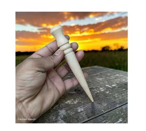 Brunidor de bordes de cuero de madera de haya natural, herramienta de cuero hecha a mano de alto acabado a precio económico - Product Image 1