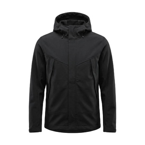 Men Coated Stand Collar Softshell <b>Canvas</b> Casual Solid Winter Windproof Breathable Reversible Anti-UV Eco-Friendly <b>Jacket</b> - Product Image 1