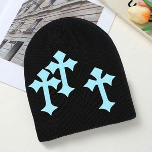 Custom Logo Customized Wholesale Winter Beanie Cap Warm Knitted <b>Men</b> Beanie <b>Hat</b> Embroidery Beanie Caps - Product Image 4