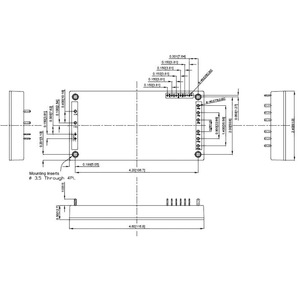 ตัวแปลงอิฐเป็น DC 50A 600W 12V ตัวแทรกติดตั้ง M3x0.5พร้อมรีโมทเปิด/ปิดตรรกะบวก - Product Image 2