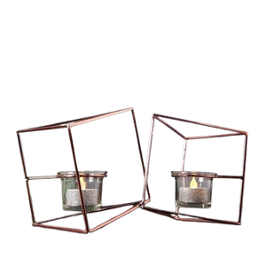 Portavelas Metálico Hecho a Mano con Acabado Antiguo, Nuevo Portavelas para Decoración del Hogar, Bodas y Oficina - Product Image 4