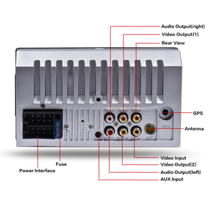 <span class=keywords><strong>Autoradio</strong></span> universel 2DIN 7 pouces avec écran tactile, Mirror Link/FM/TF/BT/MP5, lecteur DVD et caméra de recul - Product Image 6