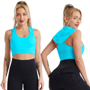 Sujetador Deportivo Blanco para Mujer con Soporte Medio, Transpirable, Diseño sin Costuras - Product Image 4
