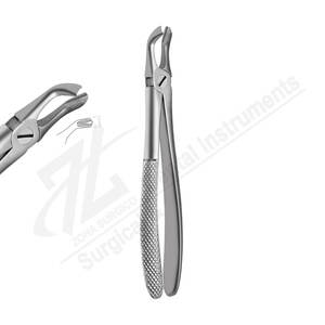 Fig 79 Troisième molaire inférieure Pince d'extraction dentaire manuelle en acier inoxydable Instruments chirurgicaux dentaires professionnels Anglais - Product Image 2
