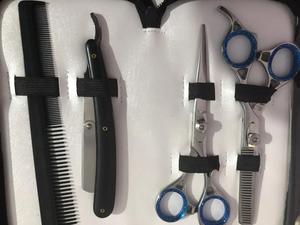 Ciseaux de coiffure professionnels personnalisés pour salon de coiffure, ciseaux de barbier pour effilage et coupe droite, ciseaux de coiffure pour la coupe de cheveux - Product Image 3