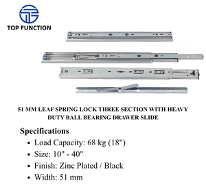 ตัวล็อคสปริงแบบ 51 มม. สามส่วน พร้อมรางลิ้นชักแบบลูกปืนสำหรับงานหนัก - Product Image 2