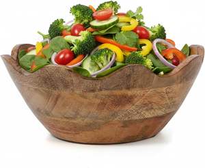 Cuencos de madera para frutas o dulces, realza tu espacio con un centro de mesa único. - Product Image 3