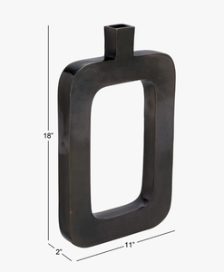 Moderne Handgefertigte Aluminium-Gedenk-Vase für Bestattungsunternehmen-Dekoration Friedhof Grabstein Blumen-Tischdekoration - Product Image 2