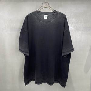 เสื้อยืดผู้ชายสไตล์วินเทจ ผ้าฝ้าย 100% ทรงหลวม หนานุ่ม แขนสั้น คอกลม ใส่สบาย สำหรับฤดูใบไม้ผลิและฤดูร้อน - Product Image 2