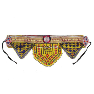 Vintage Belt Belly Dance Bead Afghani Traditional Waist Belt Kuchi Tribal BB026A <b>Old</b> Banjara Real Vintage Handmade Beaded Belts - Product Image 1