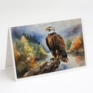 Aigle lunatique A7 taille 5x7 cartes vierges paquet de 8 avec enveloppes pour salutations - Product Image 1