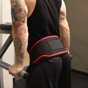 Running Belt with <b>Chain</b> Gym Waist Support Pull-up Back Support Strap Breathable Neoprene Professional Protection Unisex - Product Image 4