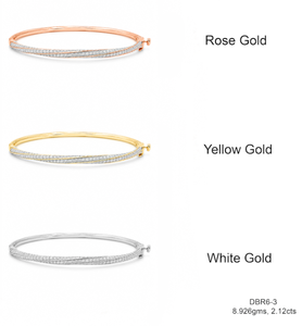 Pulsera de diamantes cultivados en laboratorio, la más vendida, de lujo, en oro rosa de 14K, con 196 piedras, calidad VVS-VS, corte brillante, certificado IGI. - Product Image 2