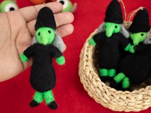 Wholesale Felt <b>Witch</b> with Black Hat Ornament Spooky Halloween Hanging <b>Decor</b> Gift Set - Product Image 4