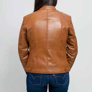 Women Crop Top Leather Jackets Premium Fashion Outerwear Women Leather Jackets Made in Pakistan High Quality - Product Image 2