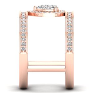 Anillo de compromiso REYES de diseño personalizado en oro de 14K con diamante de corte brillante de 0.82 quilates cultivado en laboratorio CVD para mujer, joyería fina de alta calidad. - Product Image 3