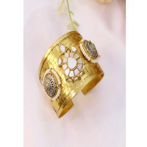 กำไลข้อมือทองชุบประดับมอสซาไนต์แบบโบราณ รุ่น Radiant SPARKLES ชุดคู่สำหรับผู้หญิง เหมาะสำหรับงานแต่งงาน - Product Image 2