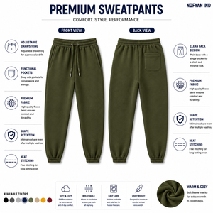 Pantalones Deportivos de Forro Polar Personalizados para Hombre, Fabricante OEM, Pantalones Jogger de Algodón, Marca Privada, Logotipo Personalizado, Venta al Por Mayor - Product Image 2