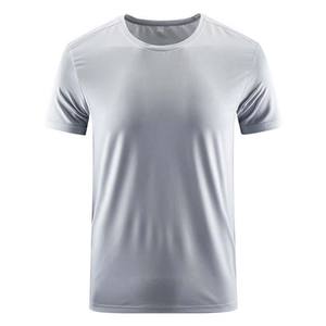 เสื้อยืดผู้ชายพิมพ์ลายโลโก้คุณภาพสูง ผ้าฝ้าย 100% แห้งเร็ว ระบายอากาศได้ดี พิมพ์ลายด้วยเทคนิคซิลค์สกรีน - Product Image 4