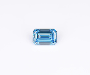 Diamante de Laboratorio Suelto de 3.50 CT, Corte Esmeralda, Color Azul Fantasía, VS1, Diamante de Laboratorio CVD con Certificado IGI, Diamantes Sueltos para Joyería, Proveedor Indio - Product Image 1