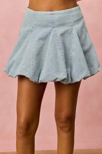 Mini-jupe en jean SO ME Denim Bubble - Product Image 2