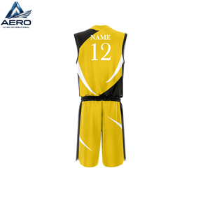 Ensemble de maillots de basket-ball unisexe, noir et vert lime, col en V, sans manches, polyester respirant, uniforme pour adultes, toutes saisons - Product Image 5