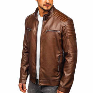 Vêtements de sport GloryShine, veste d'hiver unisexe en cuir véritable, coupe-vent, respirante, écologique, vestes et manteaux tendance - Product Image 5