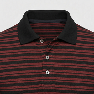 เสื้อโปโลผู้ชายทรงหลวม แขนสั้น ระบายอากาศได้ดี สีพื้น ดีไซน์โดดเด่น - Product Image 6
