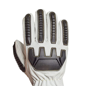 Guantes de Trabajo de Cuero Vacuno Resistentes y Duraderos para Conducir, Jardinería, Agricultura, Guantes de Conductor para Camión - Product Image 4