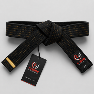 Cinturones de Karate Personalizados, Sólidos, de Poliéster/Algodón, Transpirables, Unisex, para Adultos, Artes Marciales, Fusión sin Costuras, Servicio OEM, Talla Personalizada - Product Image 2