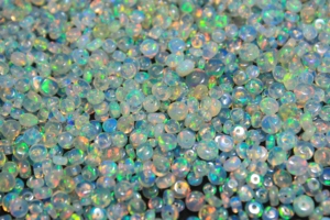 Perles d'opale naturelle éthiopienne de qualité AAA, pierre de naissance d'octobre, perles rondelles lisses avec jeu de couleurs pour la fabrication de bijoux - Product Image 3