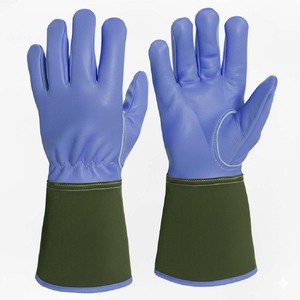 <b>Long</b> Cuff Leather Welding <b>Gloves</b> for Professional Welders Heat Resistant Industrial Safety Hand Protection <b>Gloves</b> - Product Image 2
