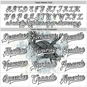 Custom Varsity <b>Jacket</b> <b>Men</b> <b>White</b> Eagle Print Sublimation Front Back Personalized Name Number Casual Autumn Wear - Product Image 3